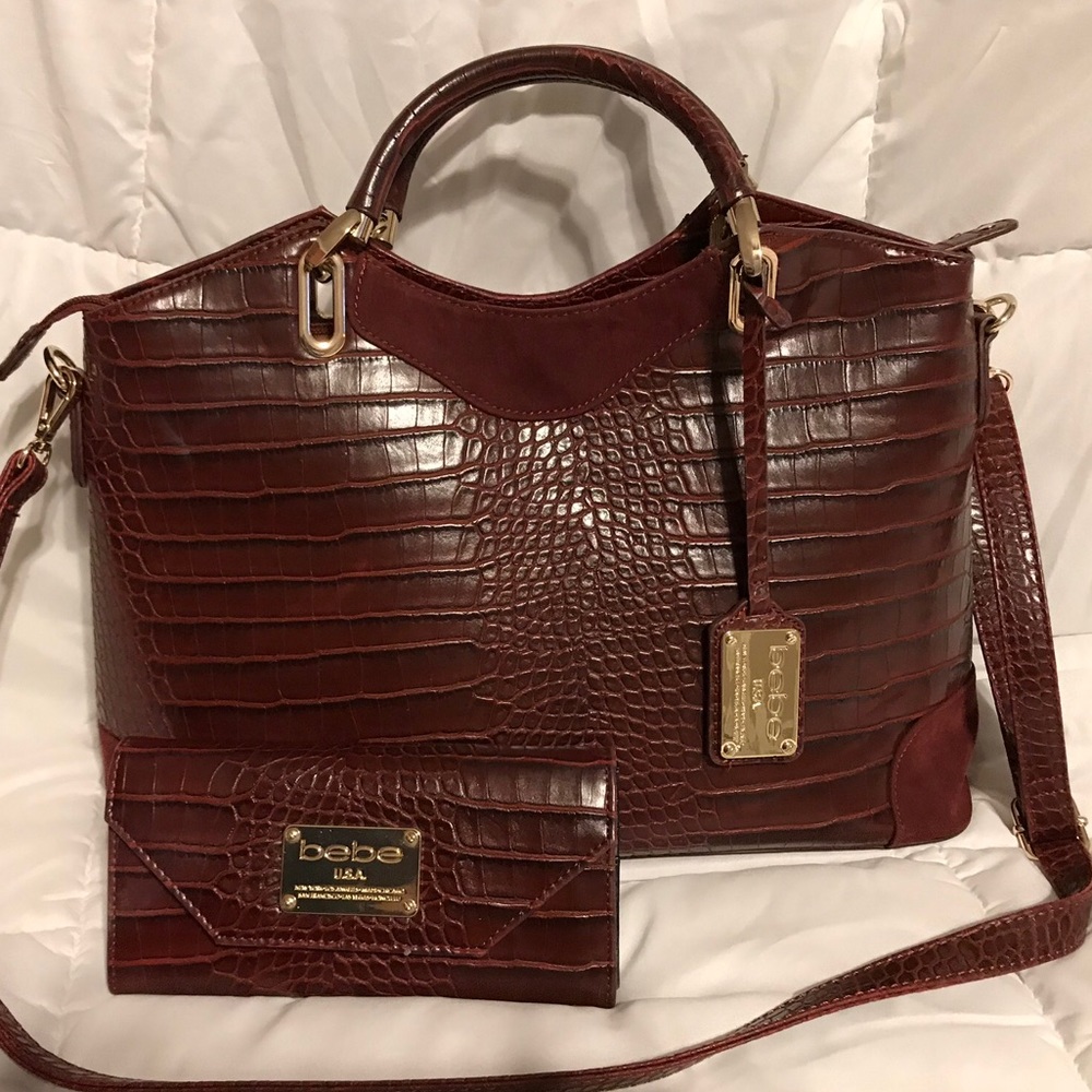 Bebe handbag and matching wallet